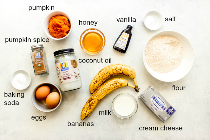 ingredients for pumpkin muffins