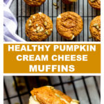 healthy pumpkin cream cheese muffins