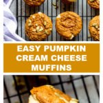 easy pumpkin muffins with cream cheese filling