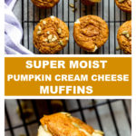 moist pumpkin muffins with cream cheese