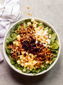 spinach salad in a bowl