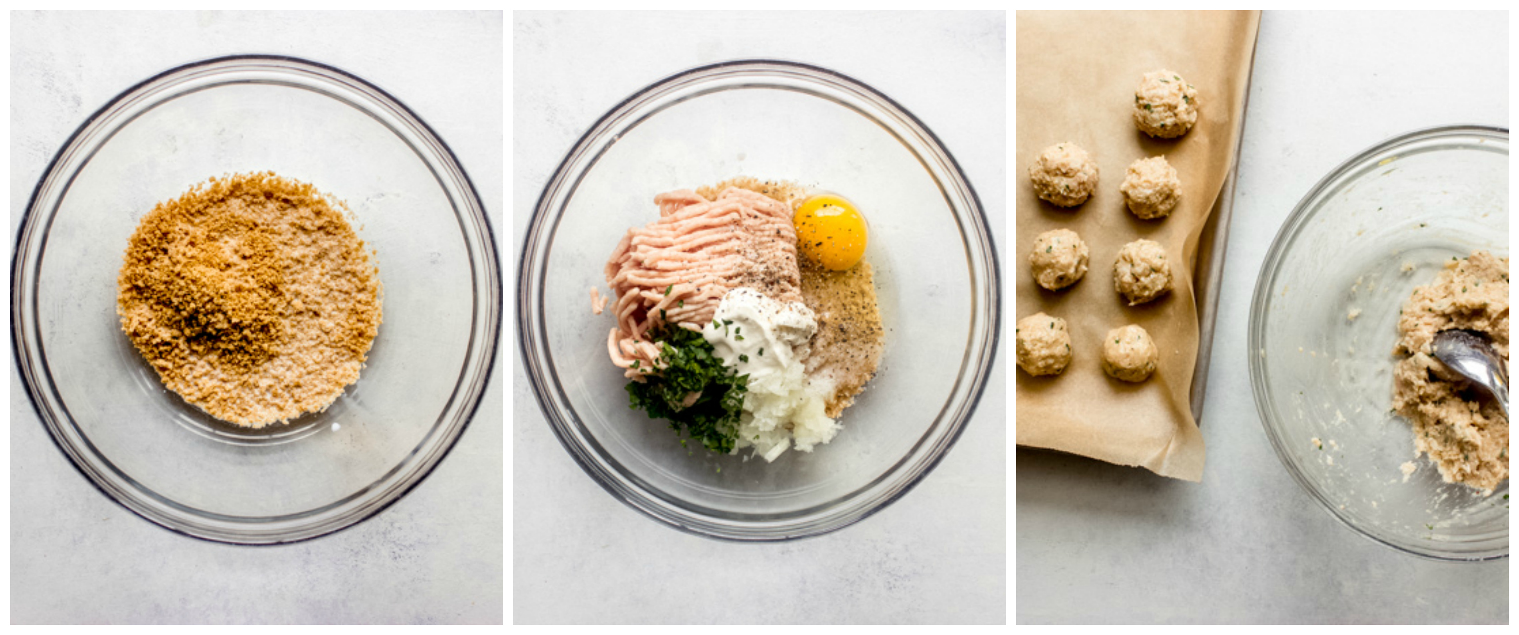 chicken meatballs on sheet pan