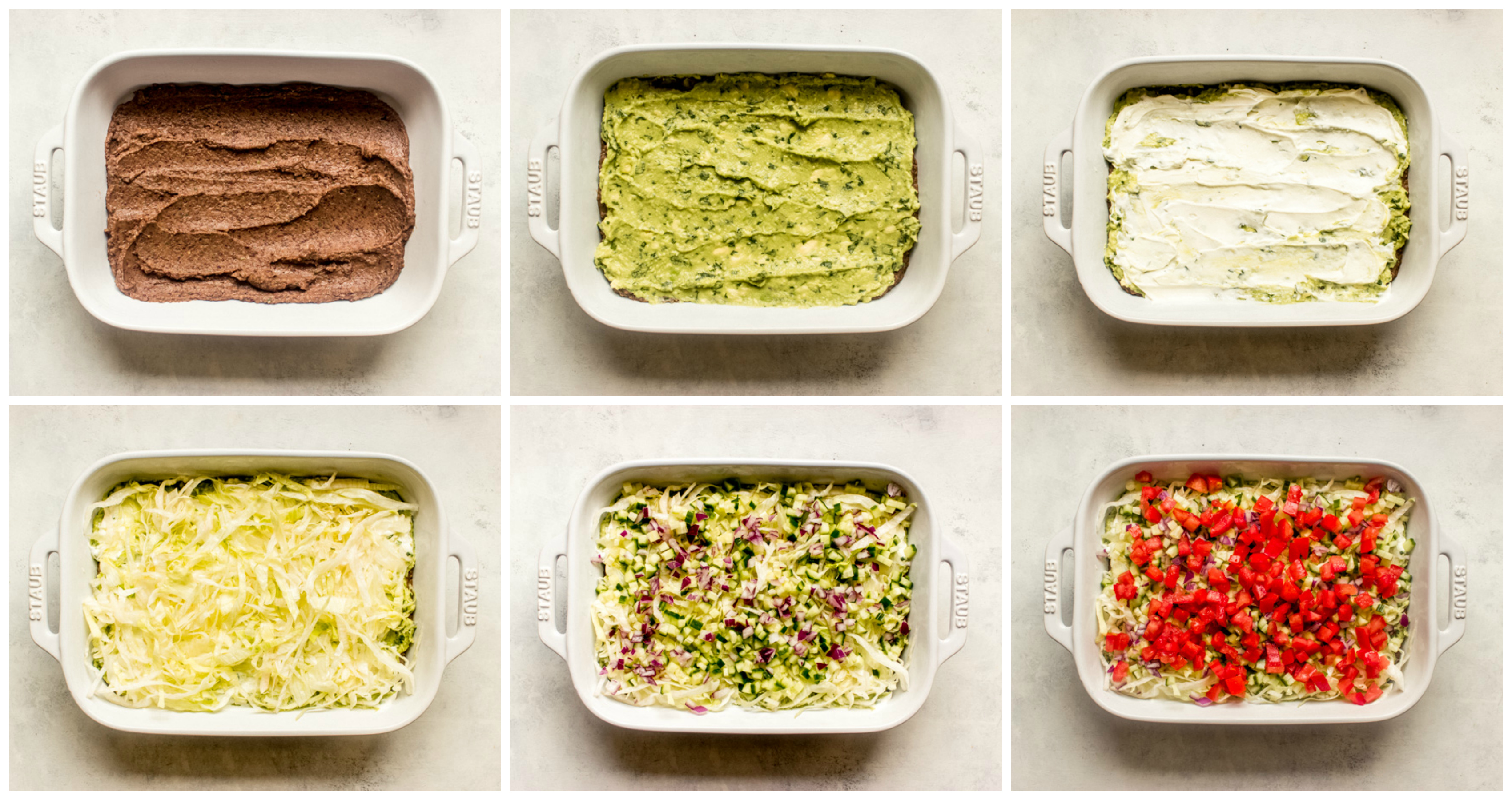 layers of 7-layer dip 