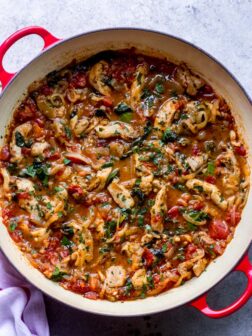 chicken with spinach and tomatoes recipe