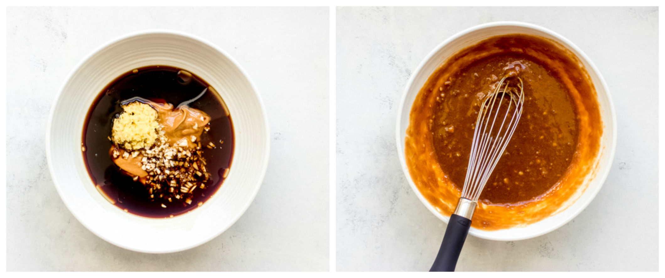 peanut sauce in a bowl