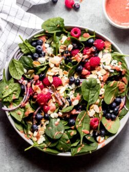 berry salad with raspberry vinaigrette