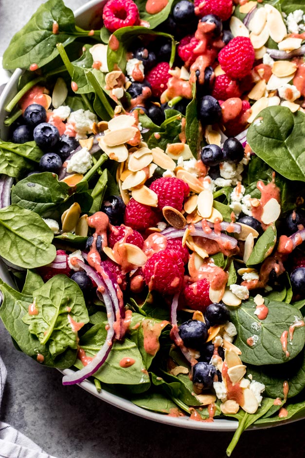 raspberry vinaigrette salad