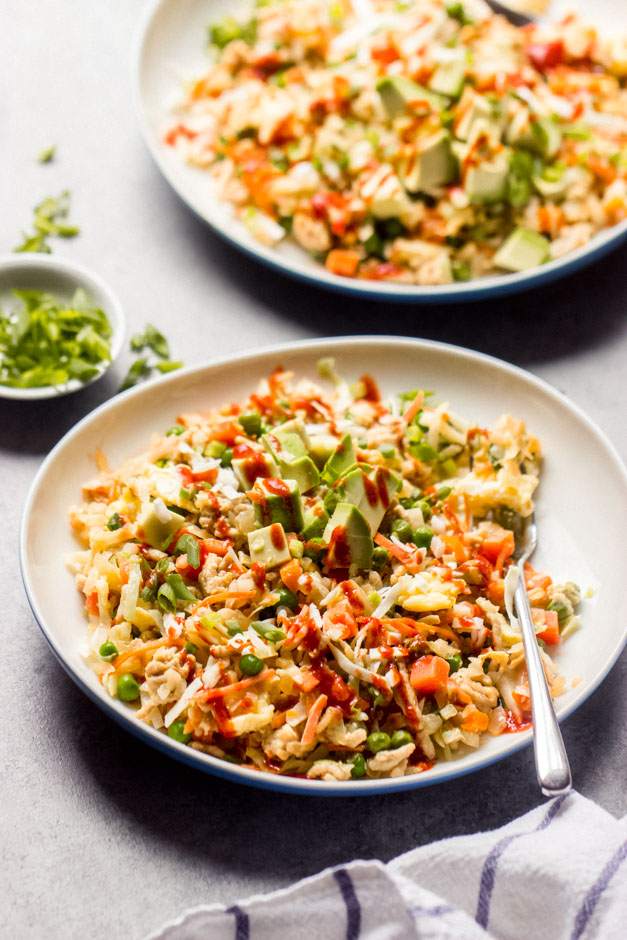 chicken and cabbage fried rice recipe