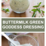 green goddess dressing in a jar
