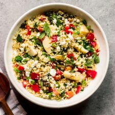 Spinach and Orzo Salad with Artichokes-image