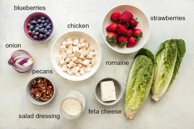 ingredients for panera strawberry poppyseed salad