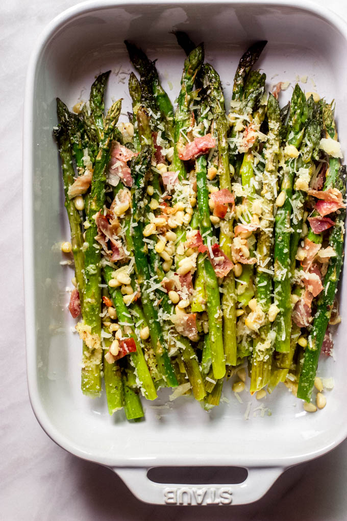 recipe for roasted asparagus with parmesan