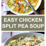 green split pea soup with chicken