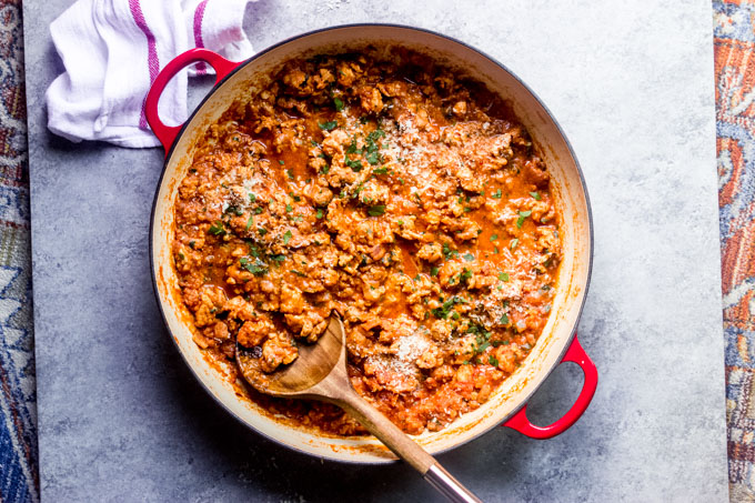 Sausage Bolognese - Little Broken