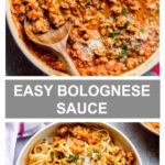 Bolognese sauce with ground chicken