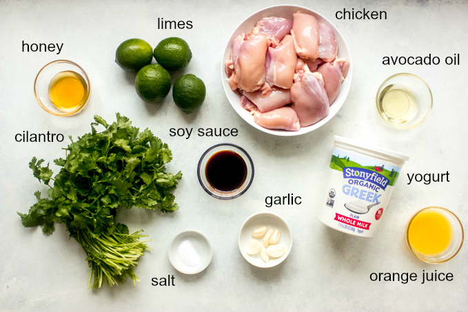 ingredients for spring roll bowl