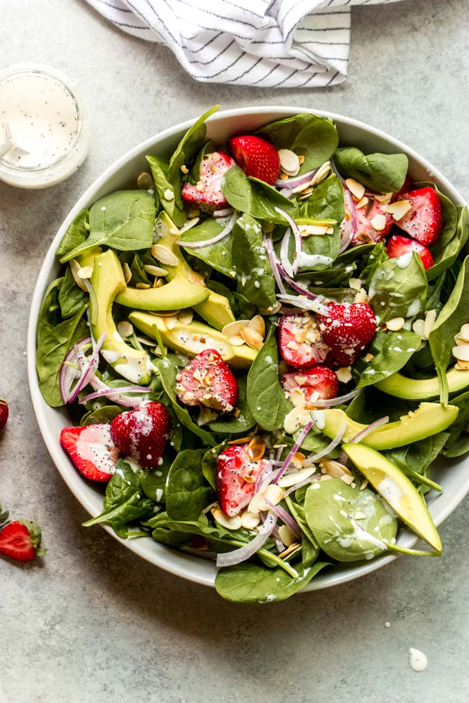 Strawberry Avocado Salad - Little Broken