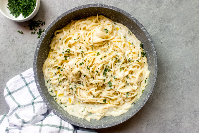 6-Ingredient Garlic Cream Sauce - Little Broken