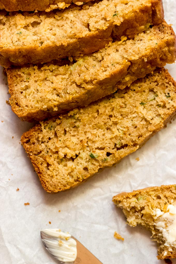 zucchini bread with pineapple and brown sugar