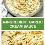 easy garlic cream sauce