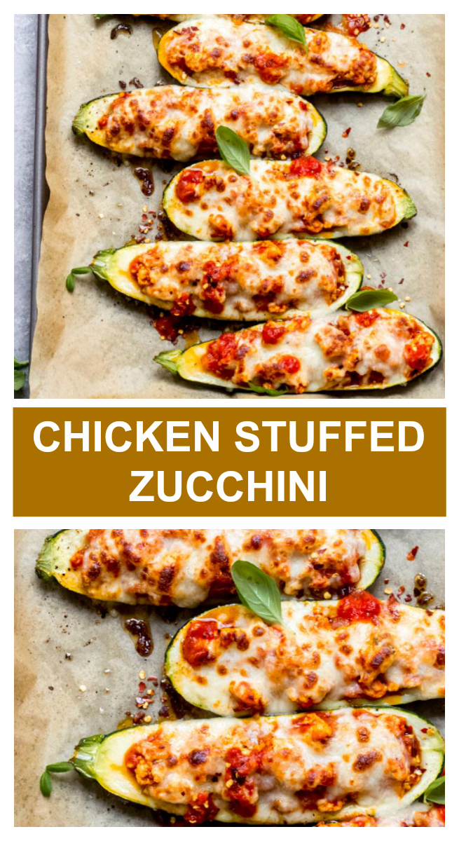 SheetPan Chicken Stuffed Zucchini Little Broken