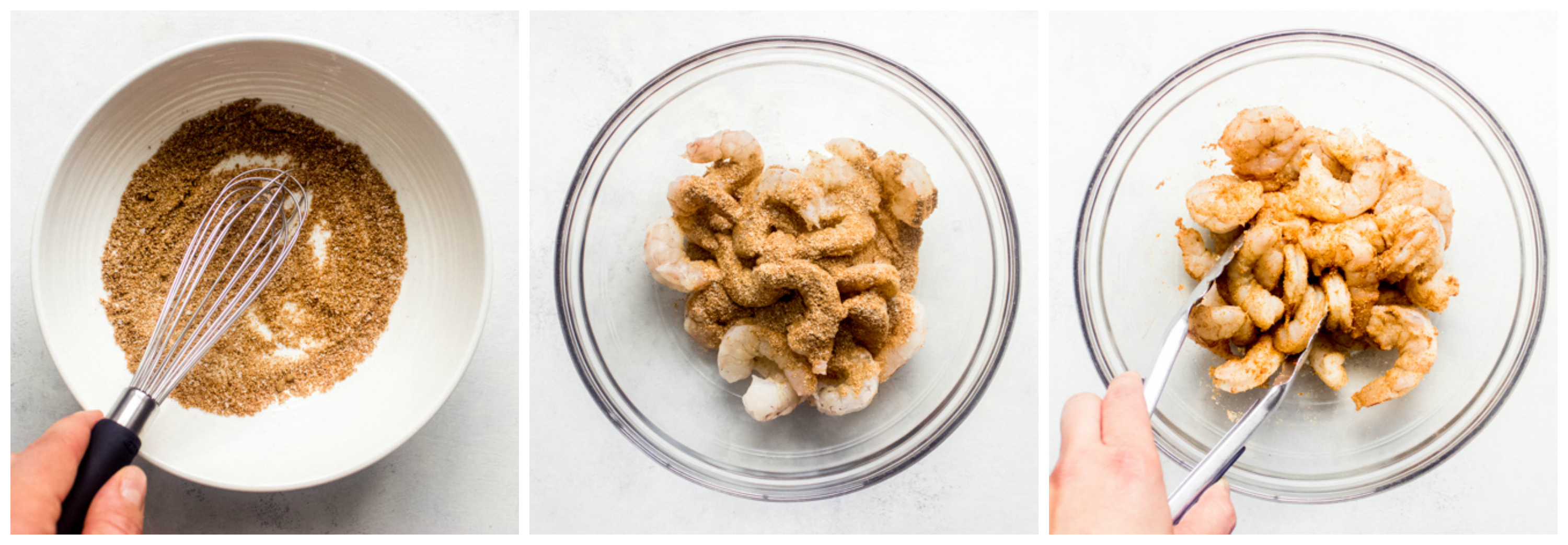 shrimp in a bowl with spices