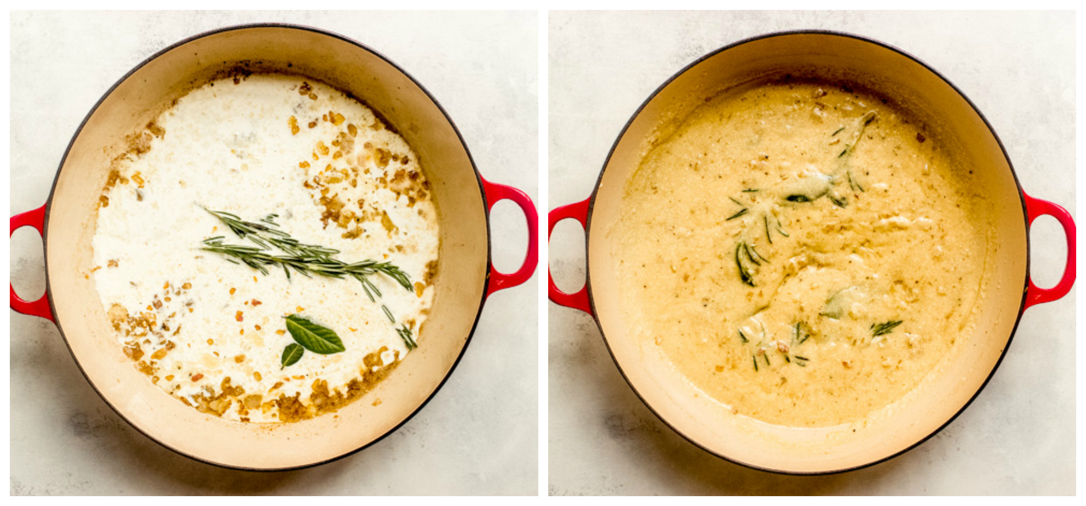 creamy honey mustard sauce in a pan