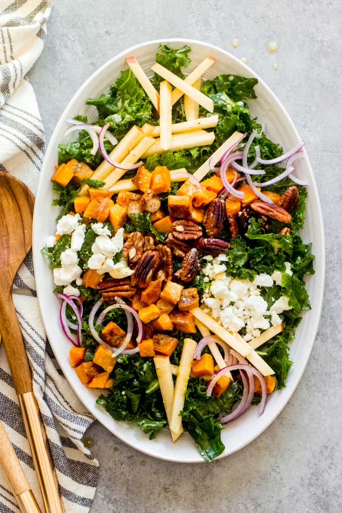 kale salad with maple vinaigrette