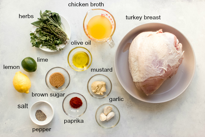 ingredients for roasted turkey breast
