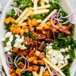 kale salad with butternut squash