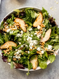 roasted pear salad recipe