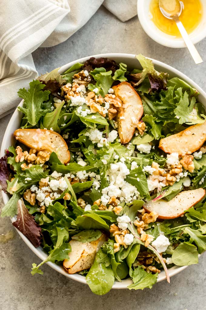 roasted pear salad