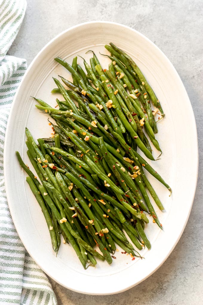 Asian Green Beans (10-Minute Recipe) - Little Broken