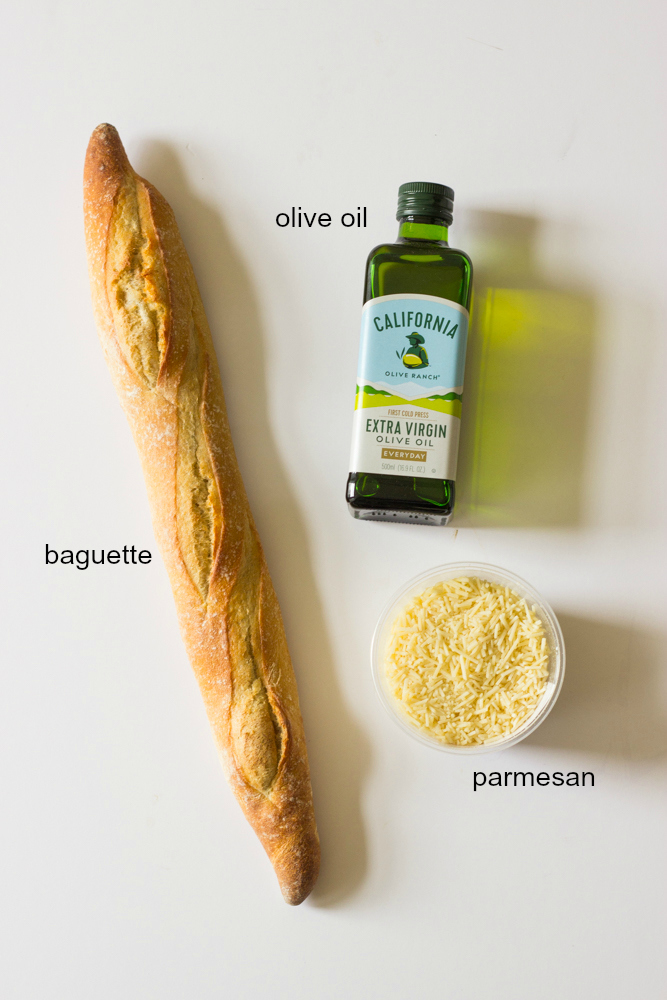 ingredients for parmesan cheese crisps recipe