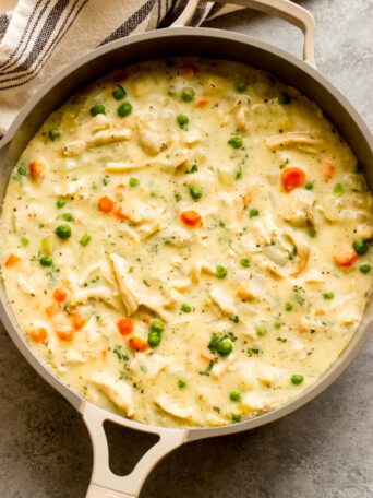 crustless chicken pot pie