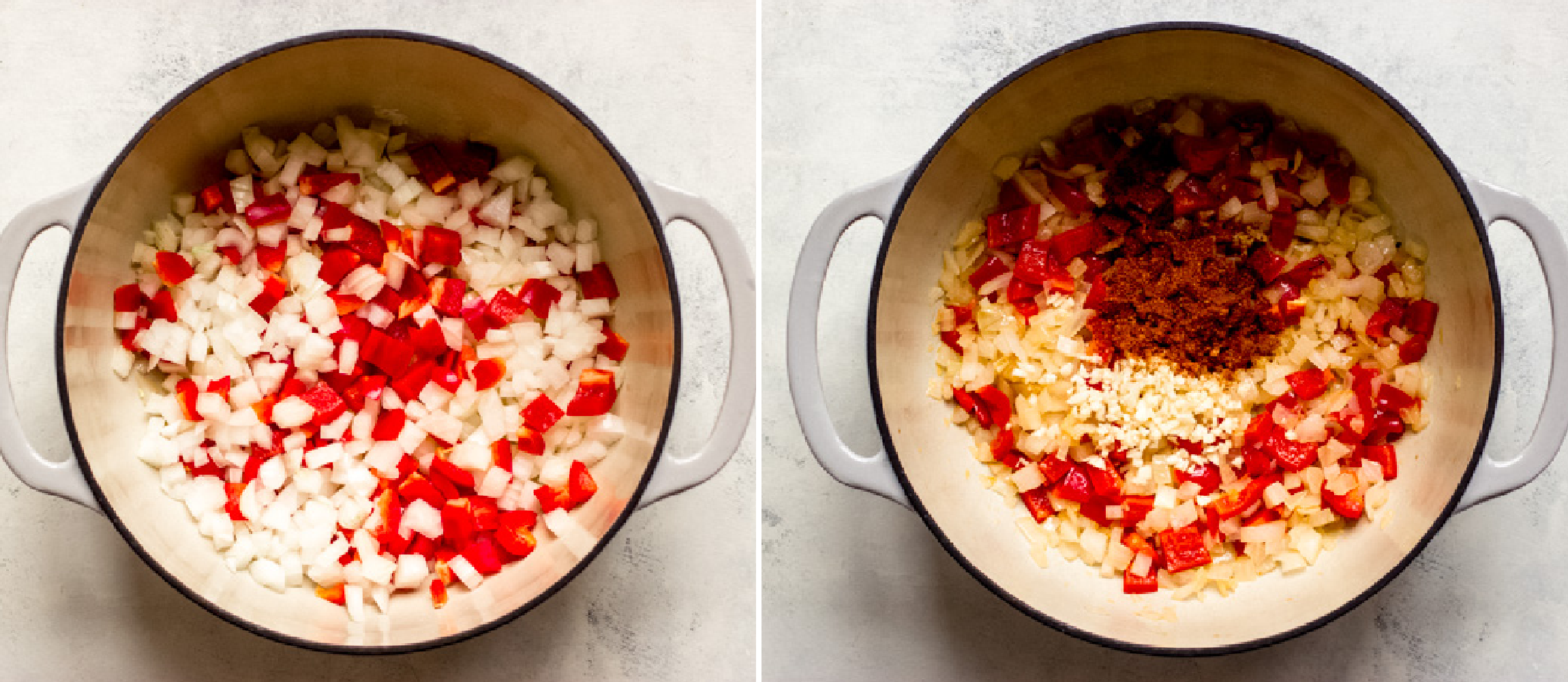 cooked vegetables in dutch oven