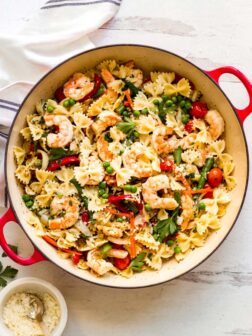 shrimp pasta primavera