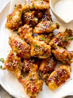 sticky chicken wings