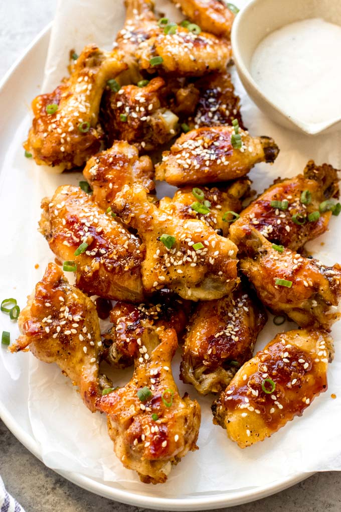 sticky chicken wings