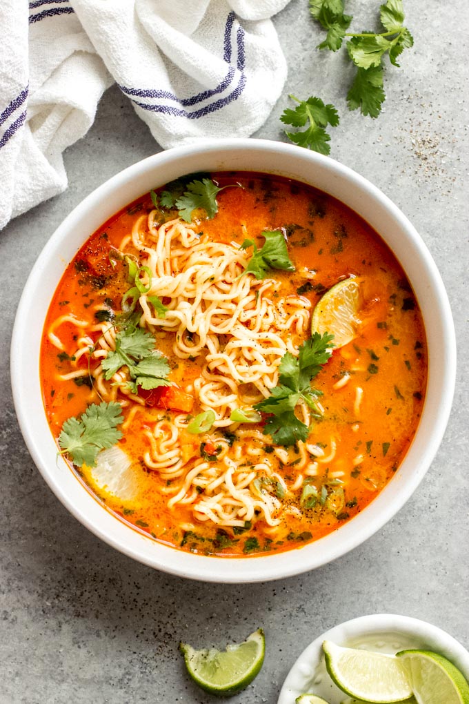 thai red curry noodle soup