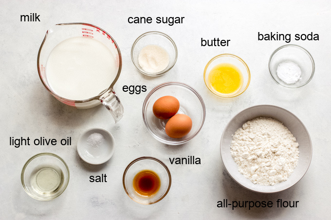 ingredients for blinis.