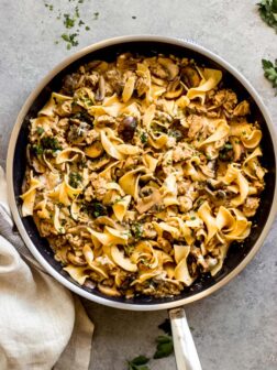 ground turkey stroganoff