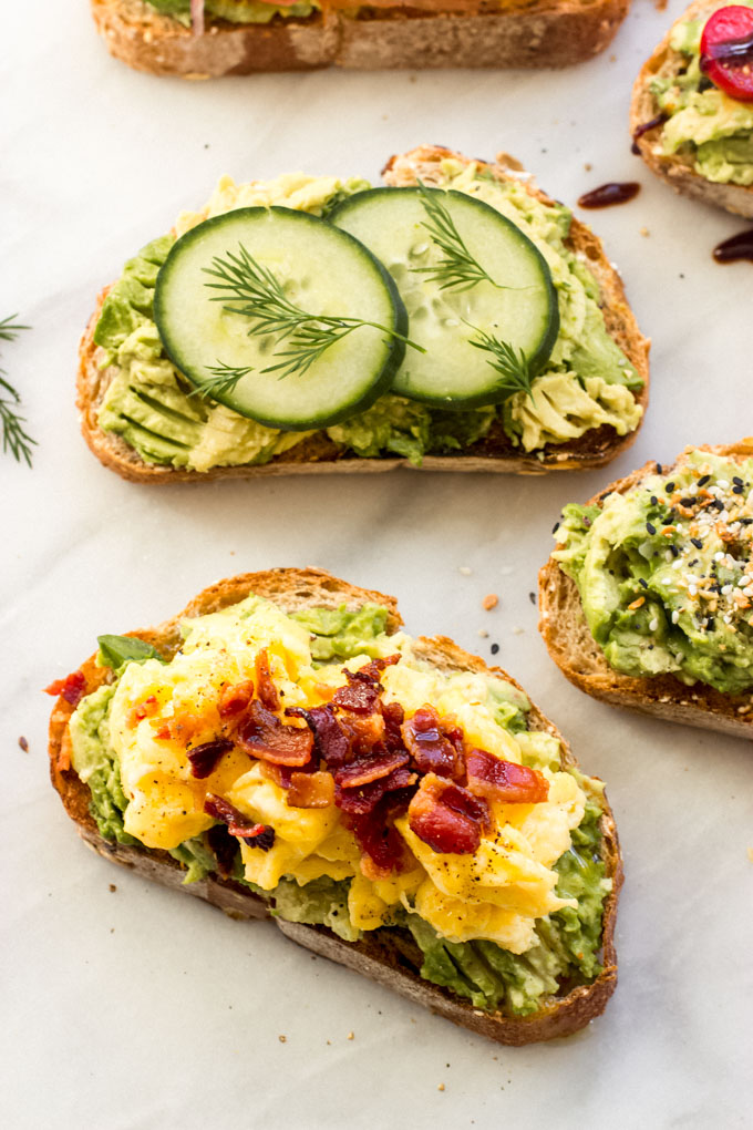 avocado toast toppings