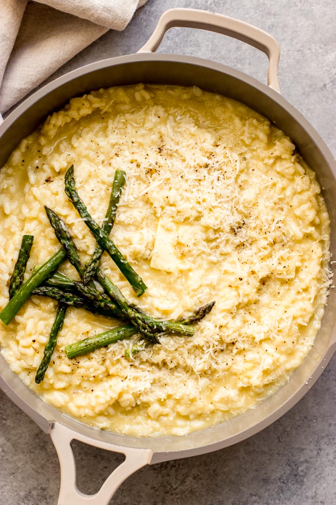 lemon asparagus risotto