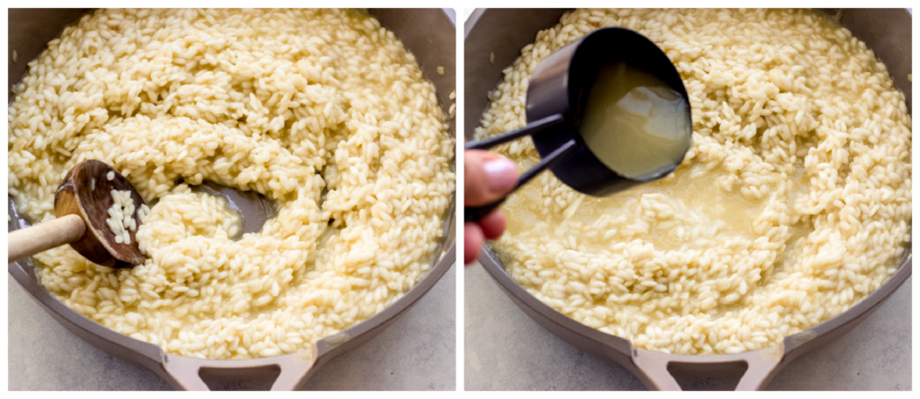 risotto in a pan