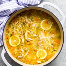 Lemon Chicken Noodle Soup-image