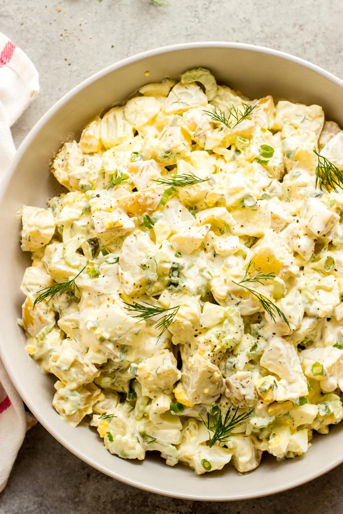Sour Cream Dill Potato Salad - Little Broken