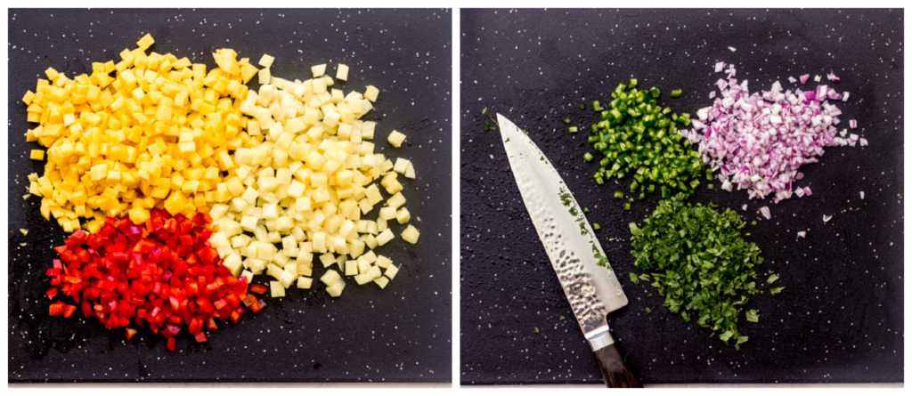 how to make pineapple mango salsa