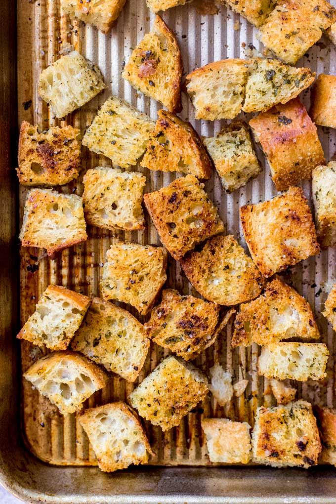 sourdough croutons