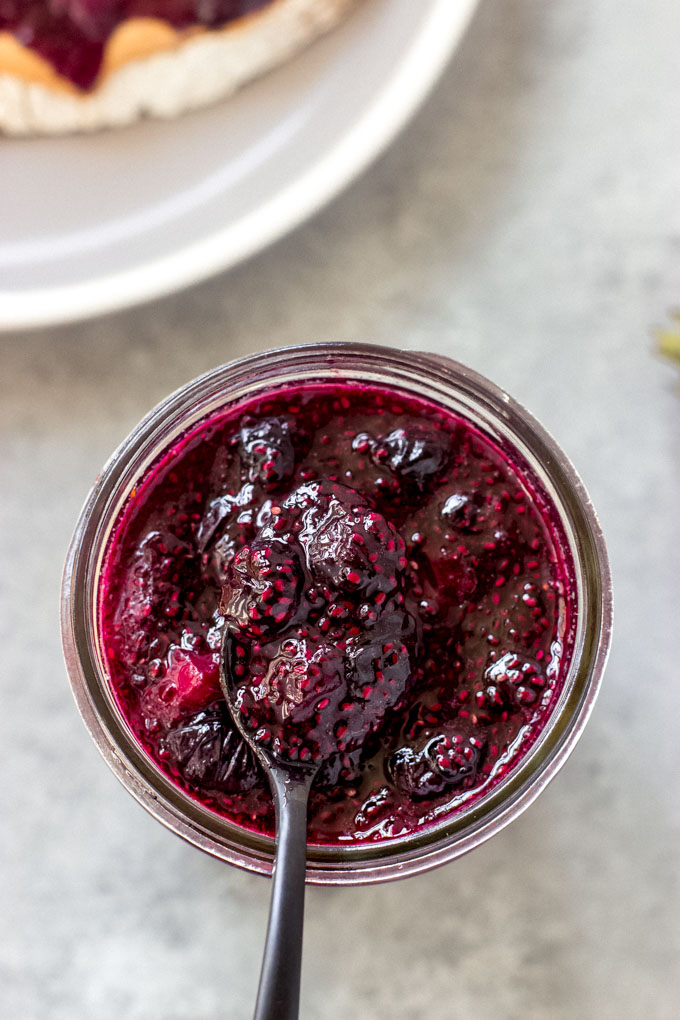 Strawberry Blueberry Jam {No Sugar, No Pectin} Little Broken